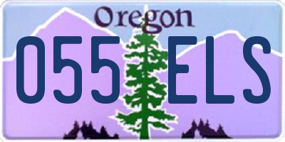 OR license plate 055ELS