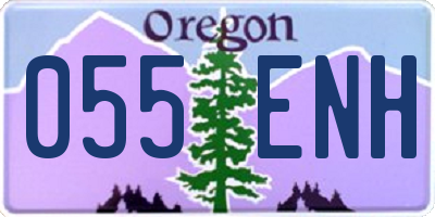 OR license plate 055ENH