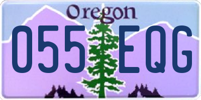OR license plate 055EQG