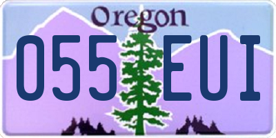OR license plate 055EUI