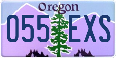 OR license plate 055EXS