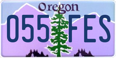 OR license plate 055FES