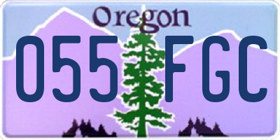 OR license plate 055FGC