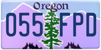 OR license plate 055FPD