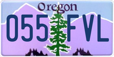 OR license plate 055FVL