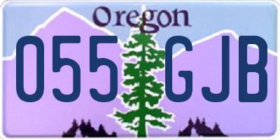 OR license plate 055GJB