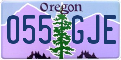 OR license plate 055GJE