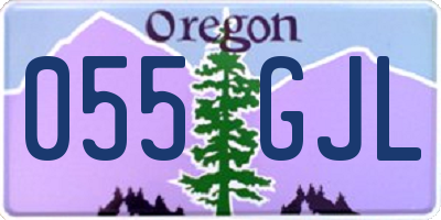 OR license plate 055GJL