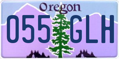 OR license plate 055GLH