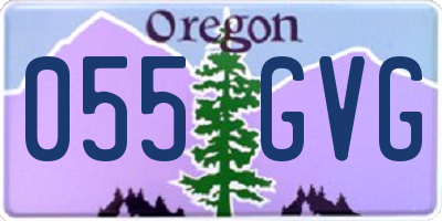 OR license plate 055GVG
