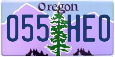 OR license plate 055HEO