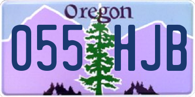 OR license plate 055HJB