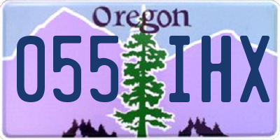 OR license plate 055IHX