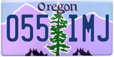 OR license plate 055IMJ