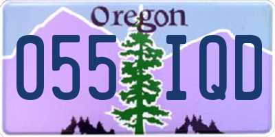 OR license plate 055IQD