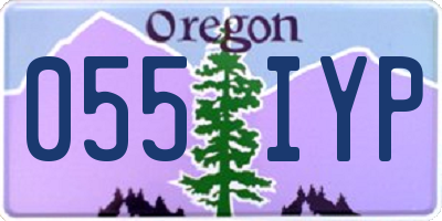 OR license plate 055IYP