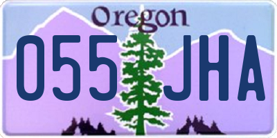 OR license plate 055JHA