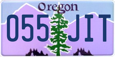 OR license plate 055JIT