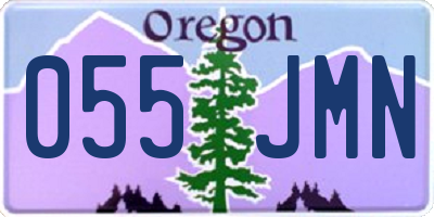 OR license plate 055JMN