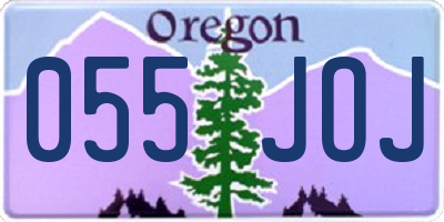 OR license plate 055JOJ