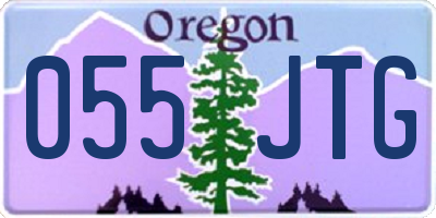 OR license plate 055JTG