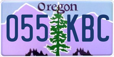 OR license plate 055KBC