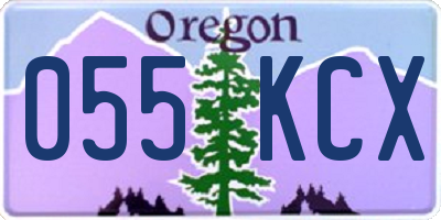 OR license plate 055KCX