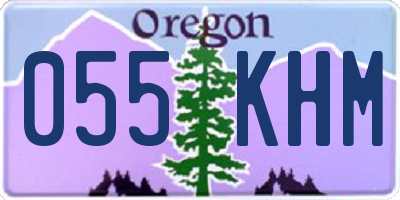 OR license plate 055KHM