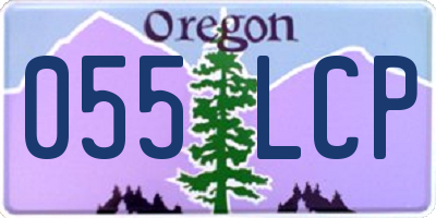 OR license plate 055LCP