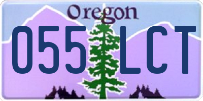 OR license plate 055LCT