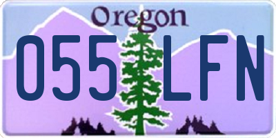 OR license plate 055LFN
