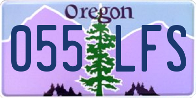 OR license plate 055LFS