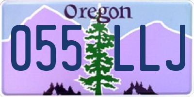 OR license plate 055LLJ