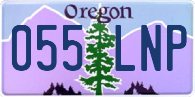 OR license plate 055LNP