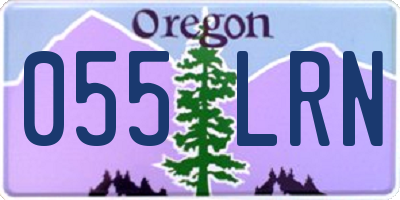 OR license plate 055LRN