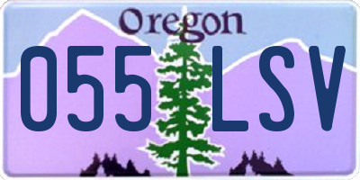 OR license plate 055LSV