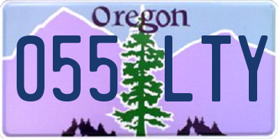 OR license plate 055LTY
