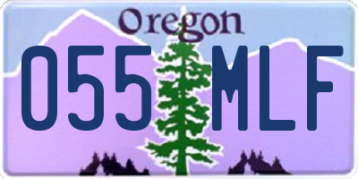 OR license plate 055MLF