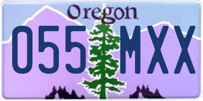 OR license plate 055MXX