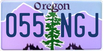 OR license plate 055NGJ