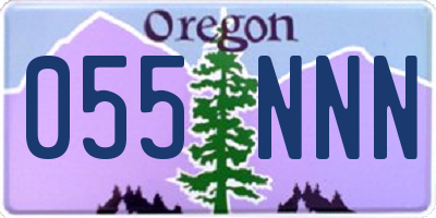 OR license plate 055NNN
