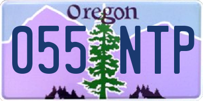 OR license plate 055NTP