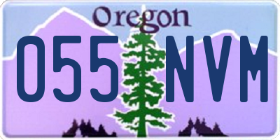 OR license plate 055NVM