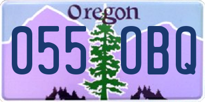 OR license plate 055OBQ