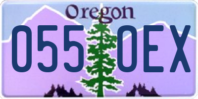 OR license plate 055OEX