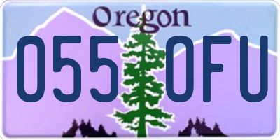 OR license plate 055OFU