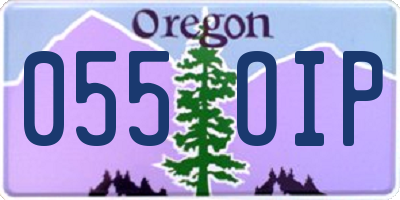 OR license plate 055OIP