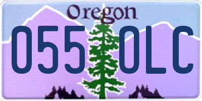 OR license plate 055OLC
