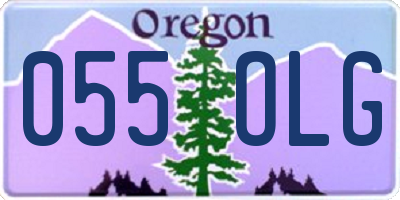 OR license plate 055OLG