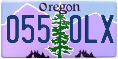 OR license plate 055OLX